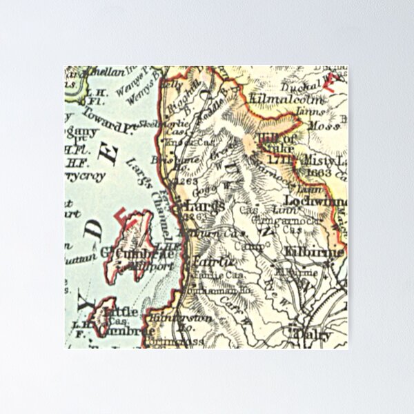 Item preview, LARGS & surrounding area map 1899 designed and sold by yourscotland.