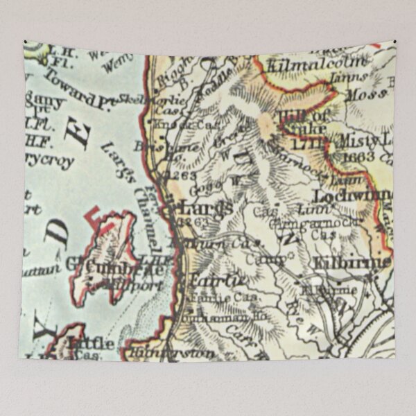 Item preview, LARGS & surrounding area map 1899 designed and sold by yourscotland.