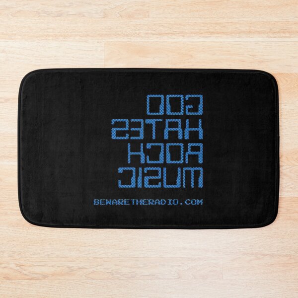 Item preview, God Hates Rock Music (doG setaH kcoR cisuM) - backwards message designed and sold by bewaretheradio.