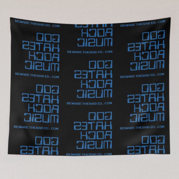 Item preview, God Hates Rock Music (doG setaH kcoR cisuM) - backwards message designed and sold by bewaretheradio.