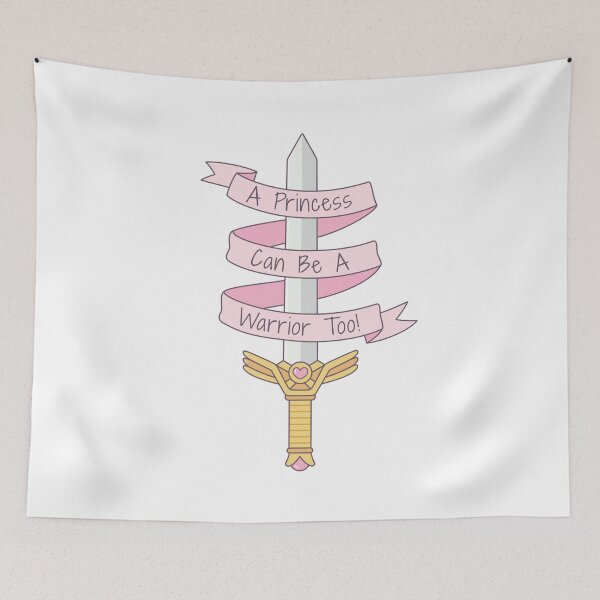 Item preview, A Princess Can Be A Warrior Too Quote designed and sold by rustydoodle.