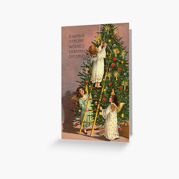 Vintage Christmas Greeting Card Greeting Card
