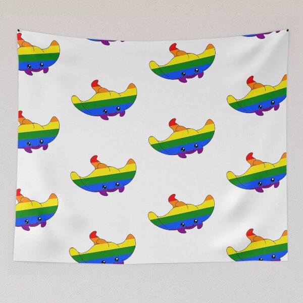 Item preview, Rainbow Manta ray designed and sold by Wenby-Weaselbee.