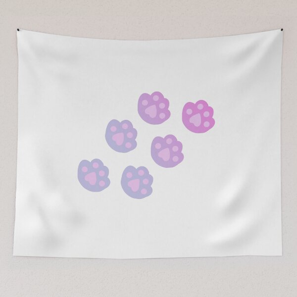 Item preview, Rainbow Cat Tracks, Cat Footprint, Cute Cat, cute, cat, paws, tracks, foot print, kitten, rainbow, animal, animal lover, cat paw, cats paws, pet, meow, paw designed and sold by hvasilevshop.