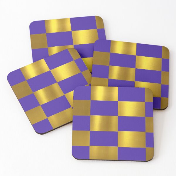 Item preview, purple and gold checks designed and sold by nigejohn.