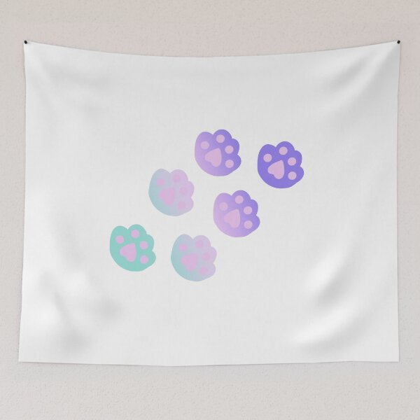 Item preview, Rainbow Cat Tracks, Cat Footprint, Cute Cat designed and sold by hvasilevshop.
