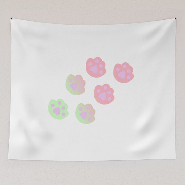 Item preview, Rainbow Cat Tracks, Cat Footprint, Cute Cat designed and sold by hvasilevshop.