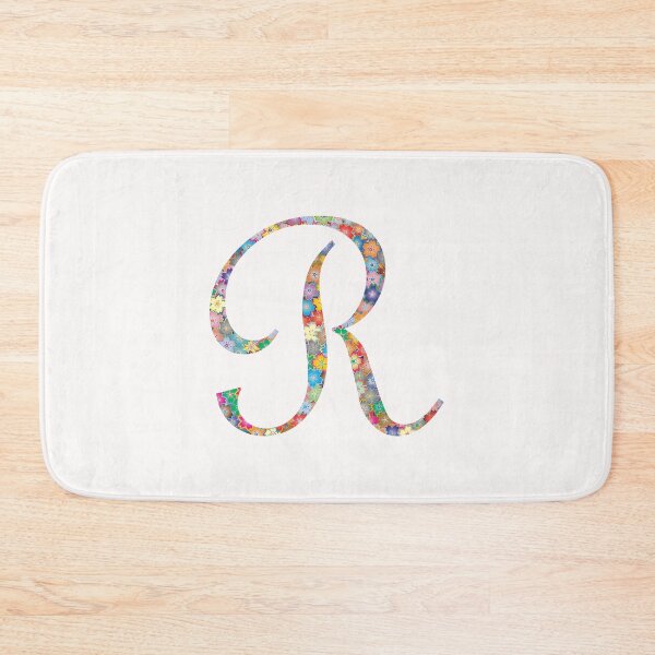 Item preview, Letter R Capital Alphabet Colorful Flowers R Gift designed and sold by Shariss.