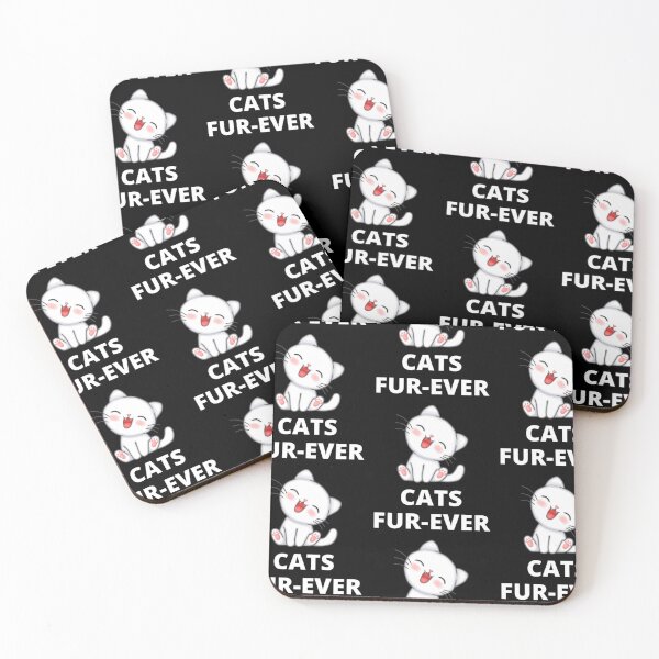 Item preview, CATS FUR-EVER HAPPY designed and sold by Sloganifi.