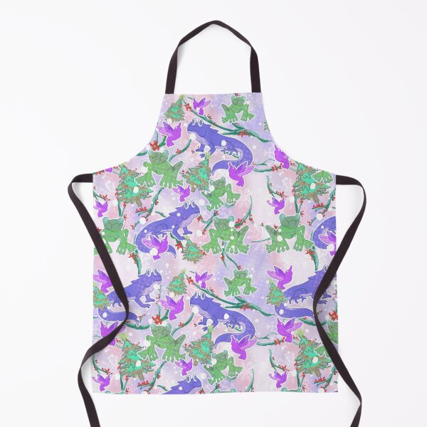 Item preview, frogs, iguanas and snowfall pattern designed and sold by Bryn Forrester.