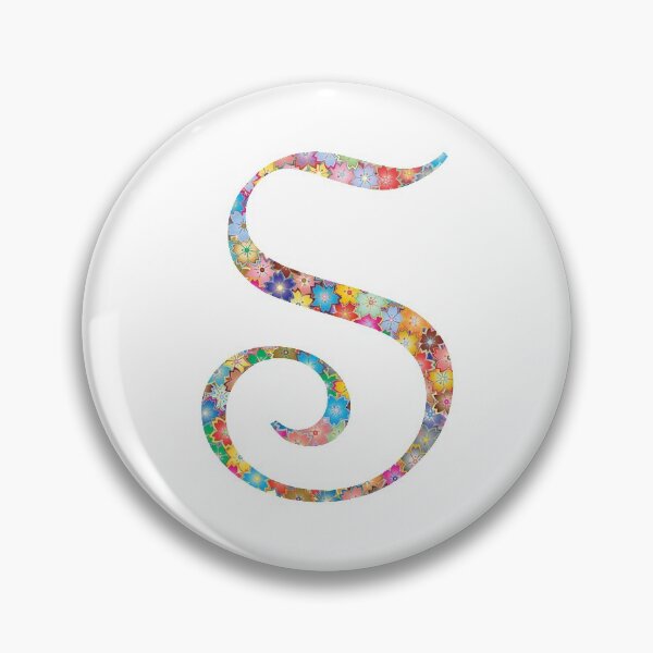 Item preview, Letter S Capital Alphabet Colorful Flowers S Gift designed and sold by Shariss.
