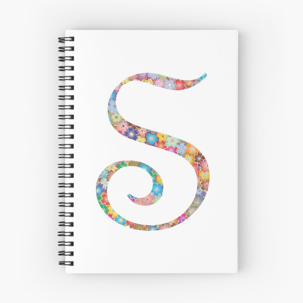 Item preview, Letter S Capital Alphabet Colorful Flowers S Gift designed and sold by Shariss.