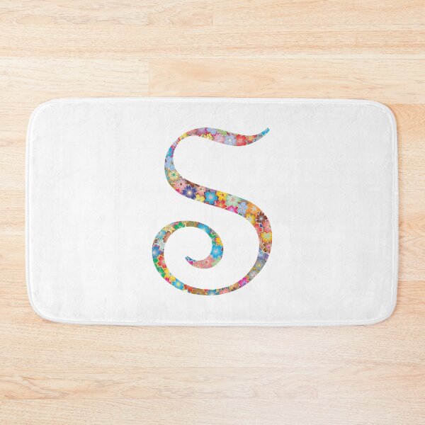 Item preview, Letter S Capital Alphabet Colorful Flowers S Gift designed and sold by Shariss.