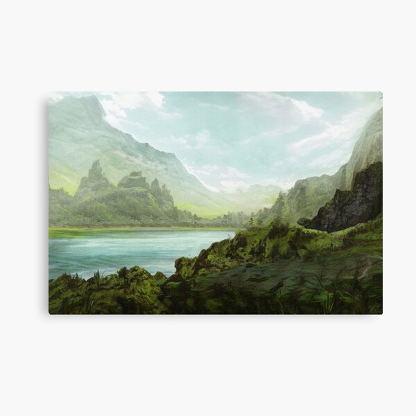 By The Loch. Gallery Collection Canvas Print