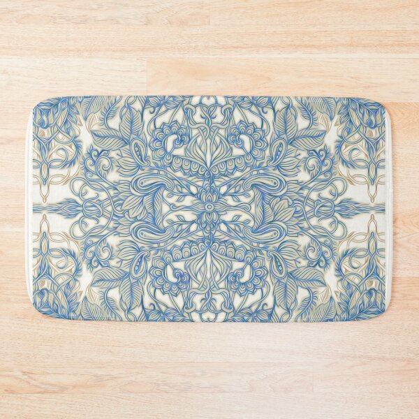 Item preview, Blue & Tan Art Nouveau Pattern designed and sold by micklyn.