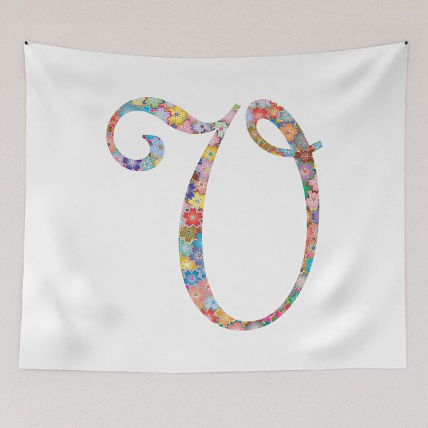 Item preview, Letter V Capital Alphabet Colorful Flowers V Gift designed and sold by Shariss.