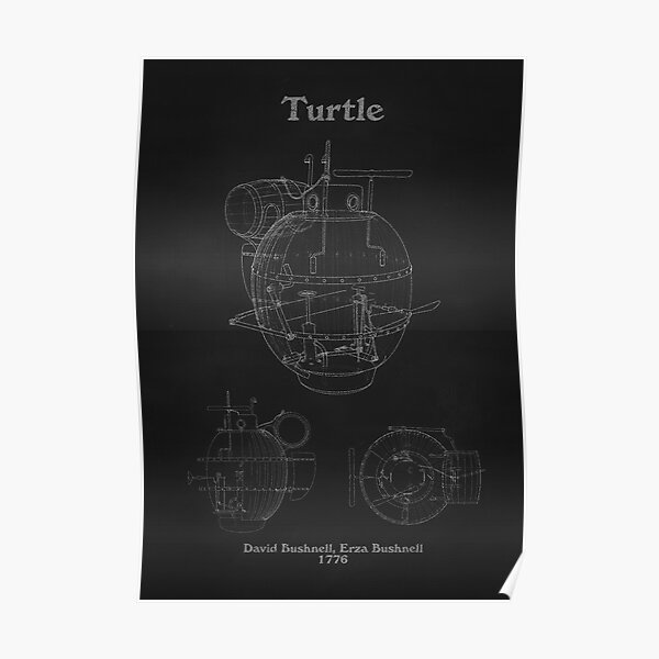 Turtle Submarine Poster