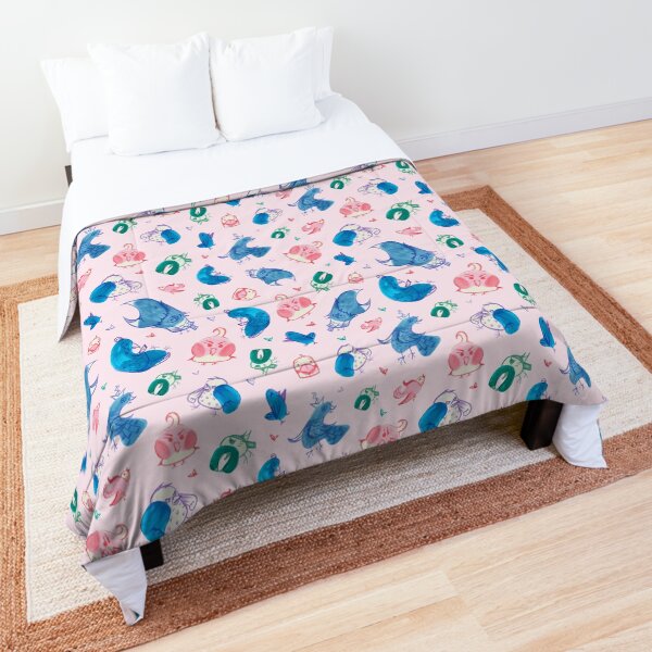 Colorful Birds (Pink) Comforter