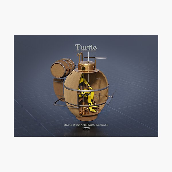 Turtle Submarine Photographic Print