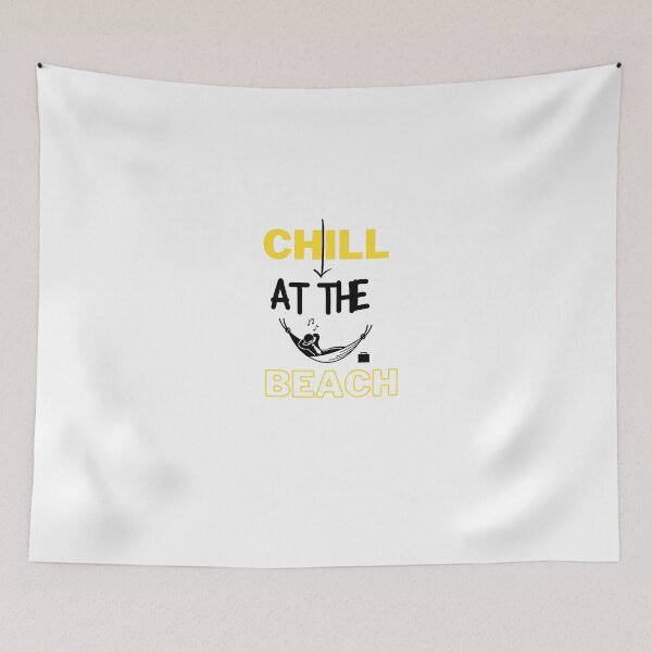 Item preview,  Chill at the beach summer calligraphic  designed and sold by 77ART.