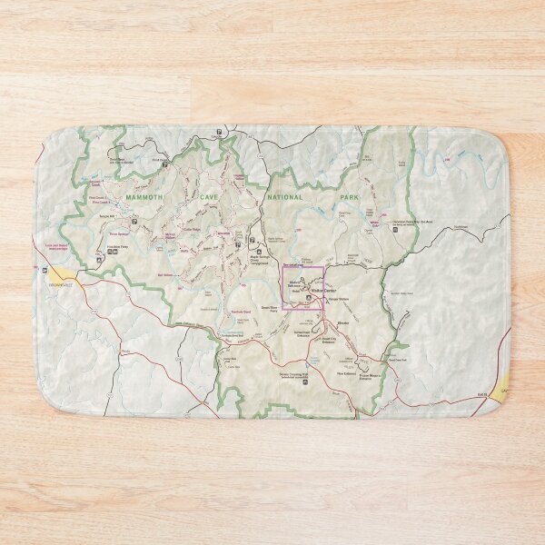 Item preview, Mammoth Cave National Park Map (1999) Kentucky Cavern Reserve Atlas designed and sold by BravuraMedia.