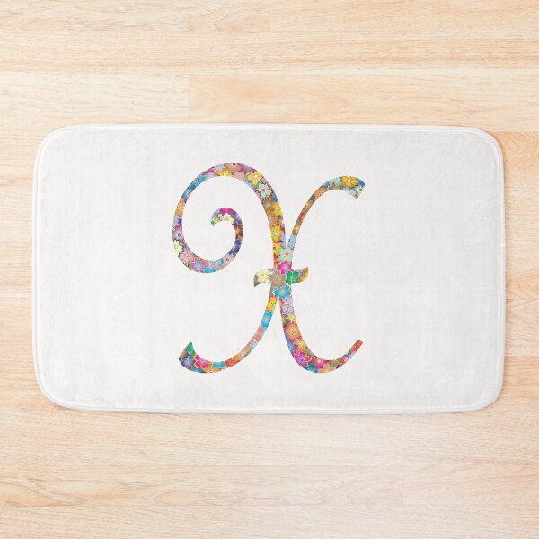 Item preview, Letter X Capital Alphabet Colorful Flowers X Gift designed and sold by Shariss.