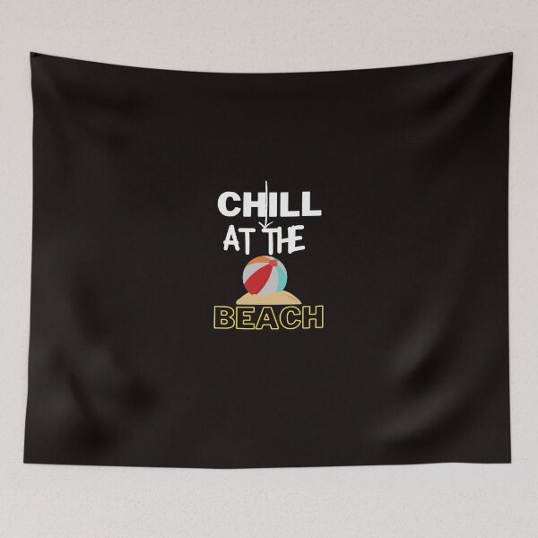 Item preview,  Chill at the beach summer calligraphic  designed and sold by 77ART.