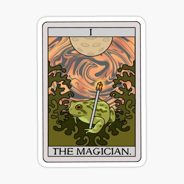 The Magician Tarot Sticker - [3.25'' x 5.5]-TME-EMB-B-00064