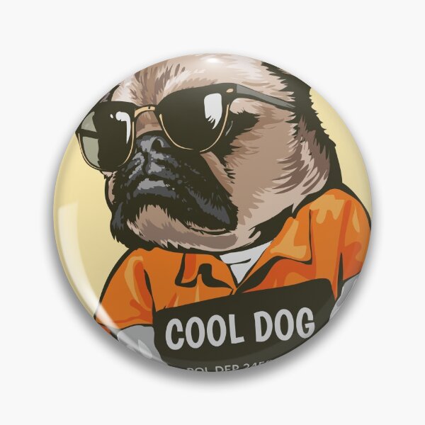Item preview, Cartoon Pug Dog Prisoner Costume with Sign Illustration designed and sold by Peekonet.