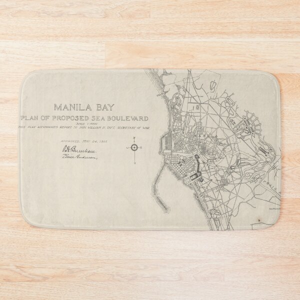 Item preview, Old Manila Philippines Map (1907) Vintage Manilense Capital City & Street Atlas designed and sold by BravuraMedia.