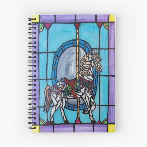Item preview, Stained Glass Carousel Horse designed and sold by Deborah Camp.