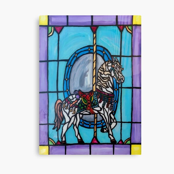 A CAROUUSEL RIDE Stained Glass Book