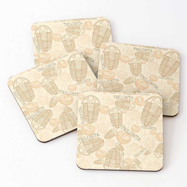 Item preview, Orange Trilobite Trilobita fossils designed and sold by Project-Palaeo.