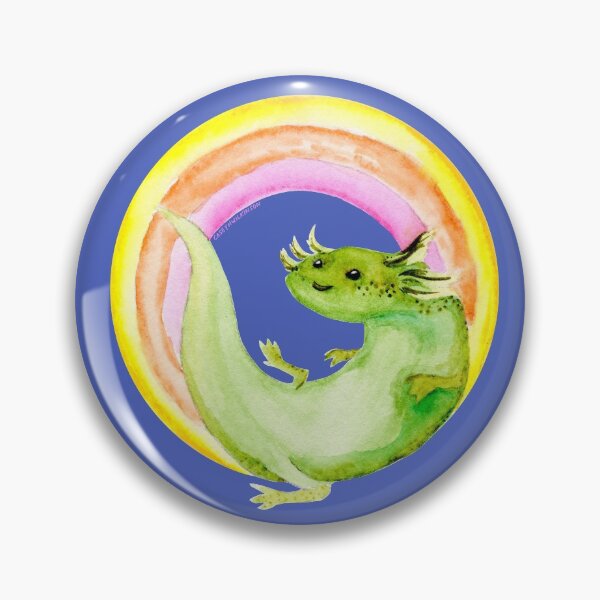 Item preview, Wild Axolotl Watercolor Dot designed and sold by Casey Wilkinson.