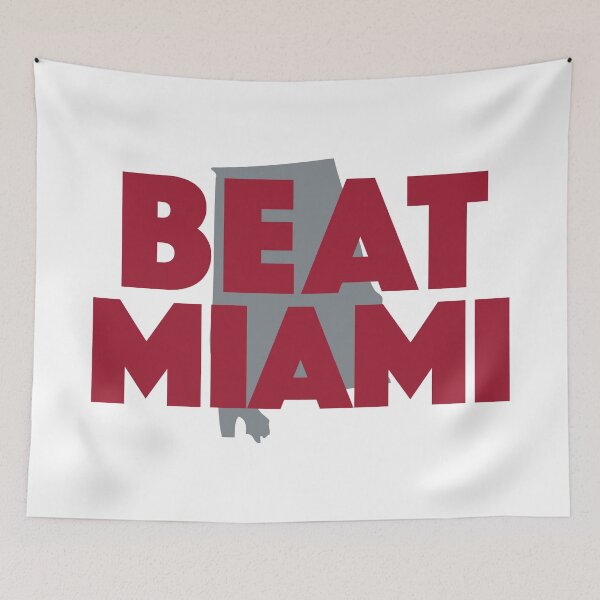 Item preview, Beat Miami | Bama Football designed and sold by SLAG-Creative.
