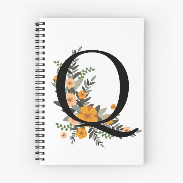 Item preview, Single Initial note "Q" Flower monogram Personal Expression designed and sold by Best-Of-Me.
