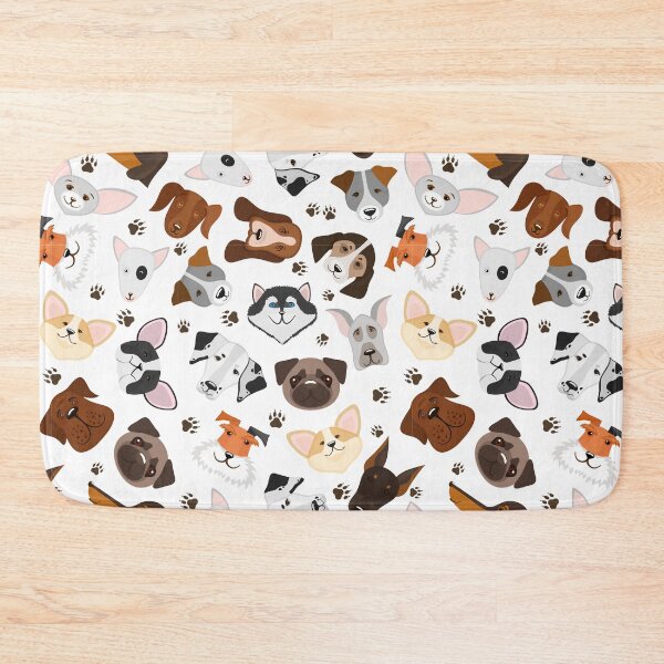 Item preview, Cute Puppy Dog Mixed Breed Seamless Pattern Background with Breed Dog Illustration designed and sold by Peekonet.