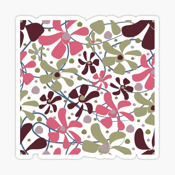 geometry abstraction flowers doodles Sticker