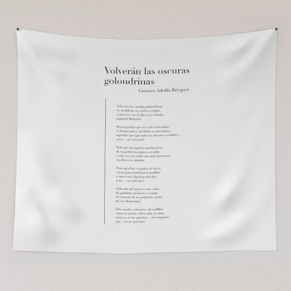 Item preview, Volverán las oscuras golondrinas de Gustavo Adolfo Bécquer designed and sold by wisemagpie.