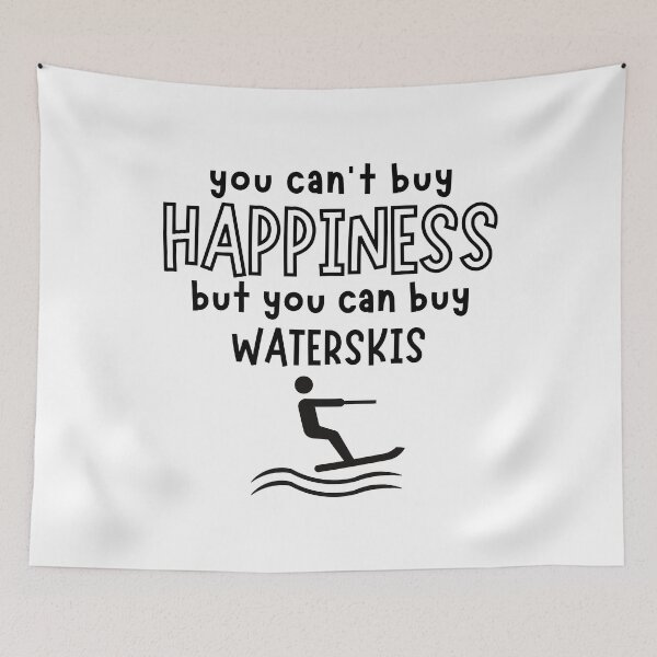 Item preview, You can't buy happiness but you can buy waterskis  designed and sold by TheGreenGoat.