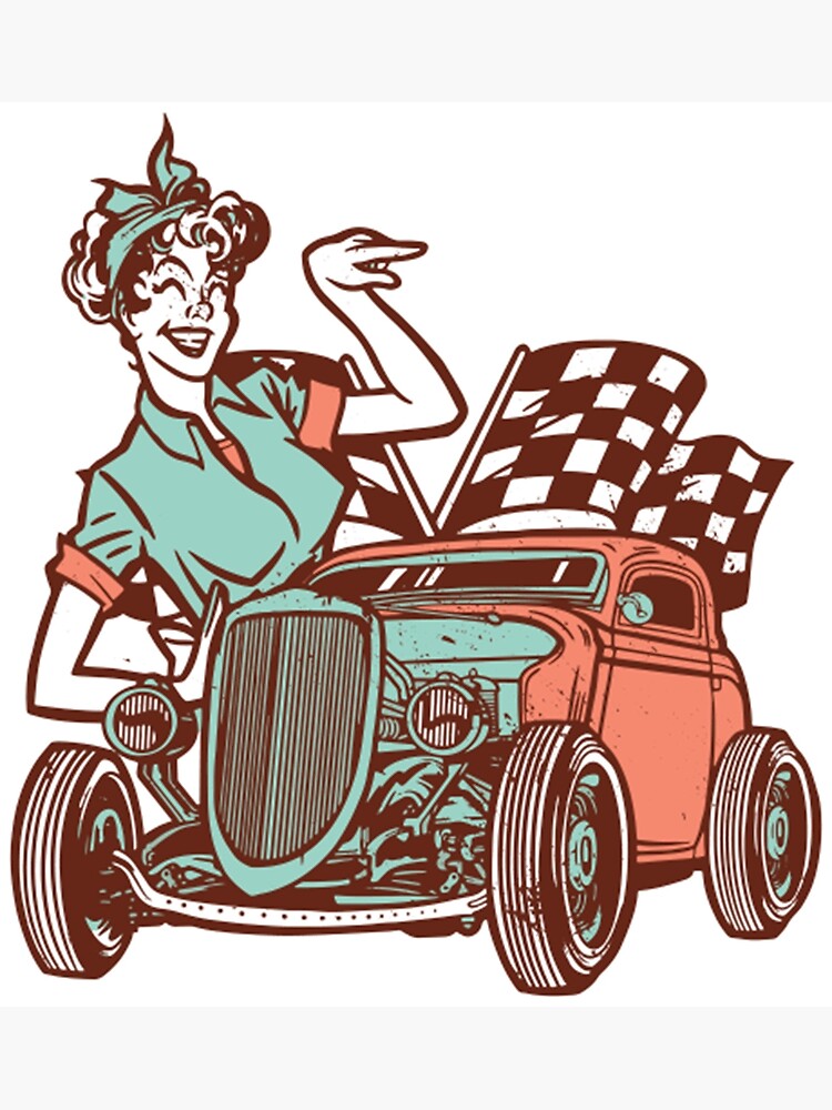 chicas pin up hot rods