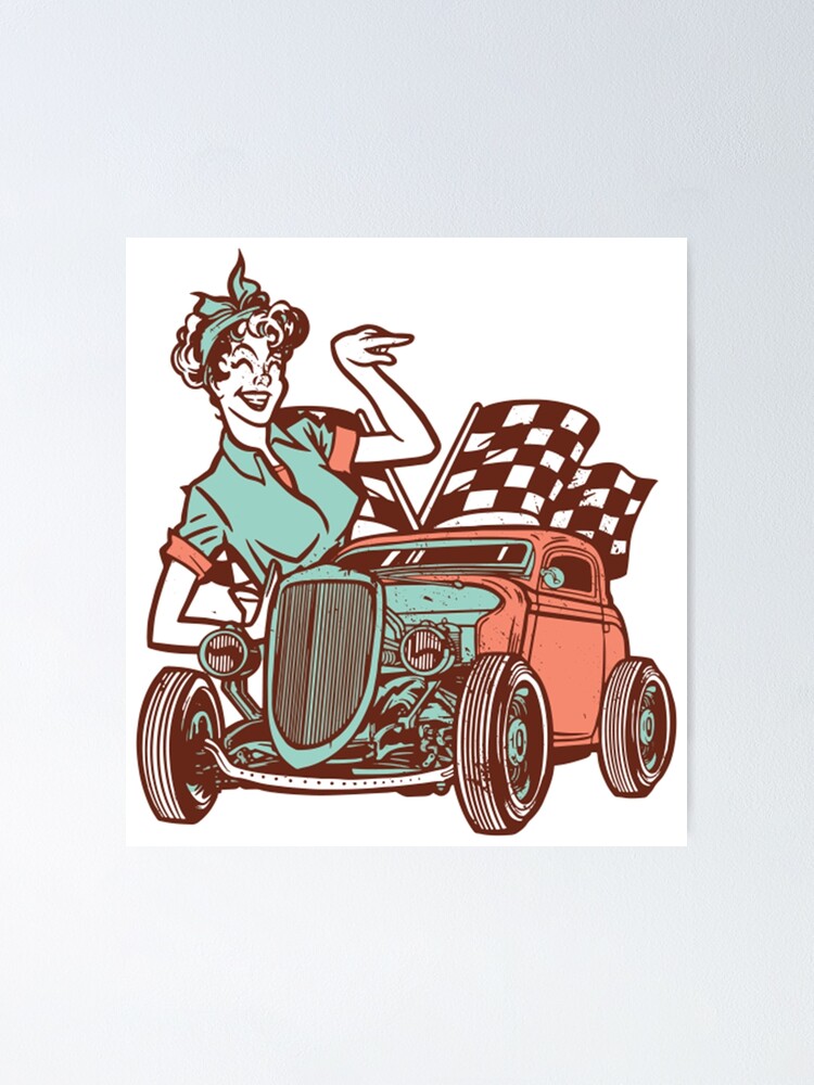 chicas pin up hot rods