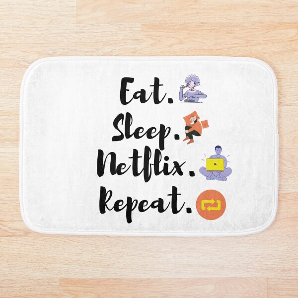 Item preview, Comer. Dormir. Netflix. Repetir. designed and sold by Blue-Button.