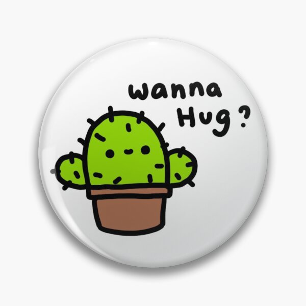 Item preview, Wanna Hug? Cactus designed and sold by DoodleBakery.