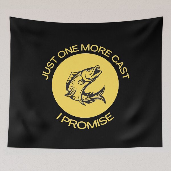 Item preview, Just One More Cast I Promise Funny Fishing Quote designed and sold by mirzadesign.