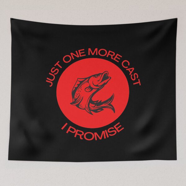 Item preview, Just One More Cast I Promise Funny Fishing Quote designed and sold by mirzadesign.