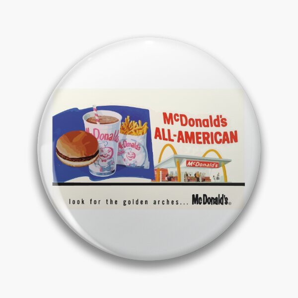 Item preview, Vintage McDonald's All American Burger Poster designed and sold by StickerChest.