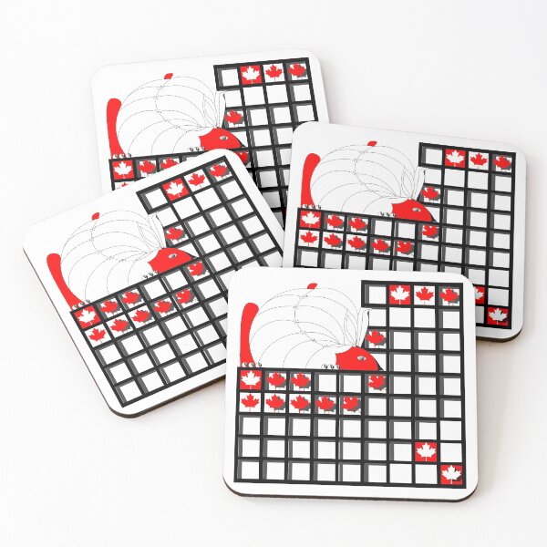 Item preview, Grid, (045 Schneehasse Canada (2)) Decorative, Digital, Colorful, Children's Art, designed and sold by Paszkan.