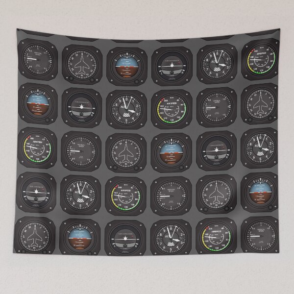 Item preview, Airplane Pilot Flight Deck Instruments designed and sold by Maria Garcia.
