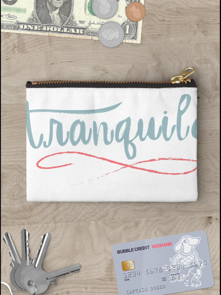 Thumbnail 3 of 4, Zipper Pouch, Tranquilo designed and sold by RojasDesign.
